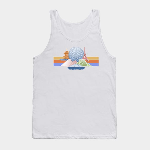 EPCOT Center Inspired Design Tank Top by FinnTPD